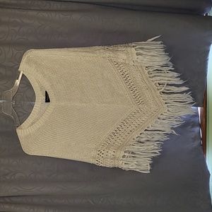 American Eagle fringe poncho